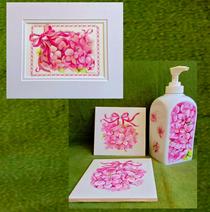 custom painted bath accessories