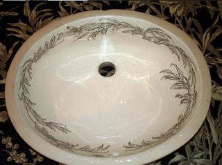 hand-painted sink